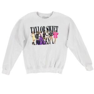 Taylor Swift Eras Tour Sweatshirt White Size Medium Official Merch